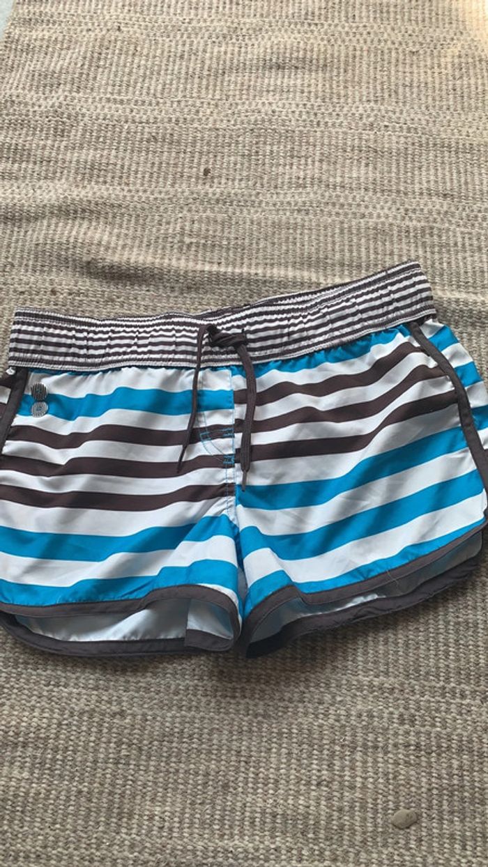 Short de bain taille M marque décathlon rayures