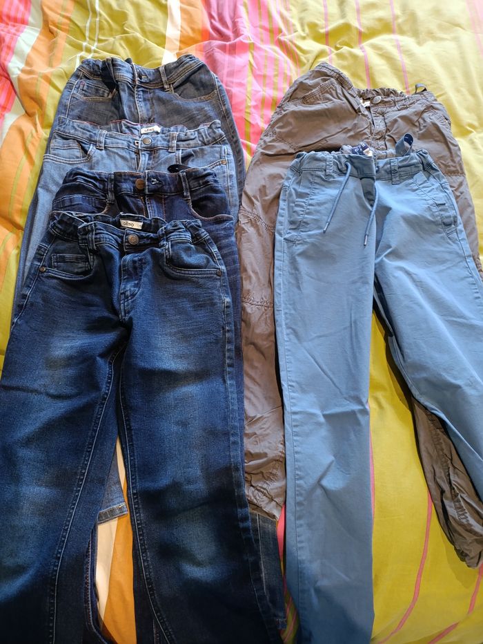 Lot 6 pantalons slim garçon 12 ans