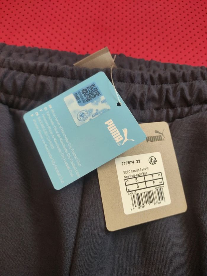 Pantalon foot Manchester City, Puma Authentique Officiel taille Femme S, Neuf - photo numéro 6