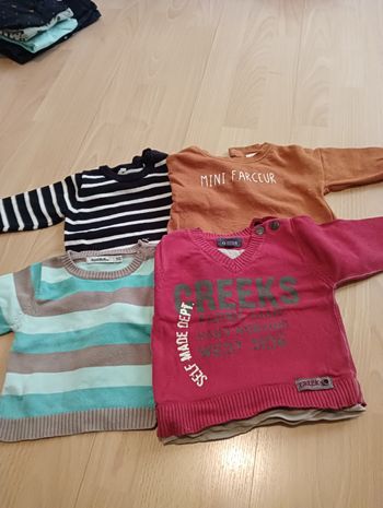 Lot 4 pulls - 6 Mois