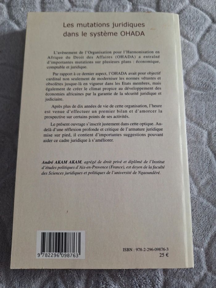 Livre - Les mutations juridiques dans le système Ohada - photo numéro 2