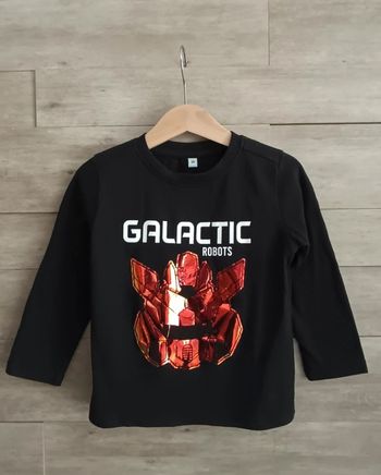 T shirt garçon noir 3 ans
