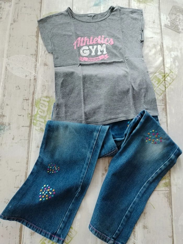 Ensemble lot jean tee shirt - photo numéro 1