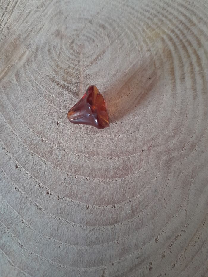 Lot de 50 perles en verre fleurs roses, marron et vertes - photo numéro 5