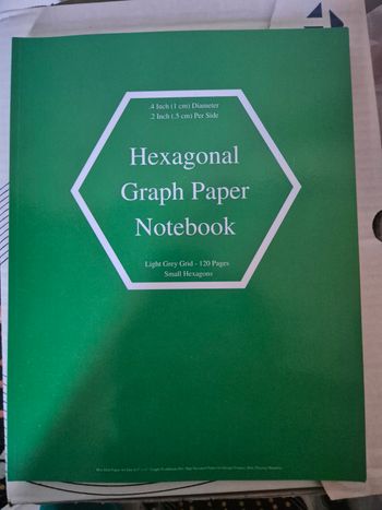 Cahier chimie pour molécule neuf / hexagonal notebook
