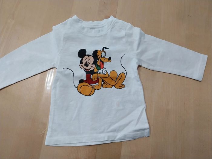 Pull fin bébé 6 mois Disney baby Mickey et Pluto