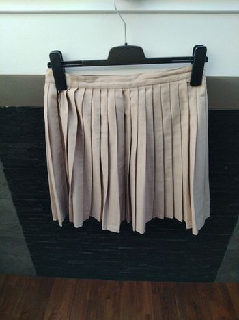 Jupe Plissée Beige