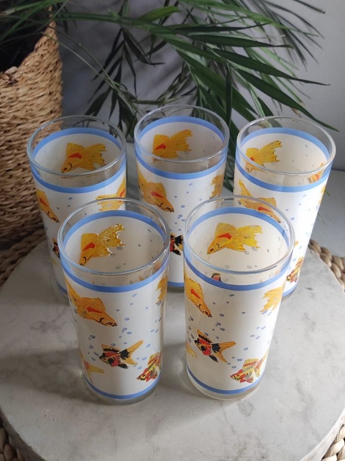 Verres déco poissons - photo numéro 2