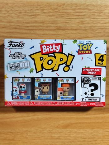 Boîte 4 Bitty Pop! Toy Story - Forky, Sheriff Woody, Gabby Gabby + Mystère !