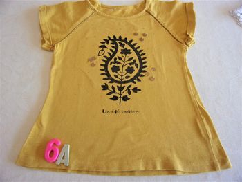 Beau tee shirt avec perles - 6 ans