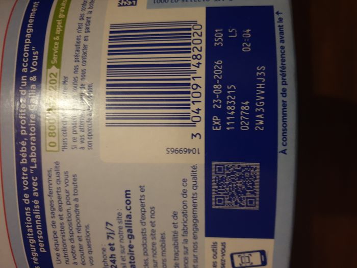 gallia anti regurgitation ar 2 - photo numéro 2