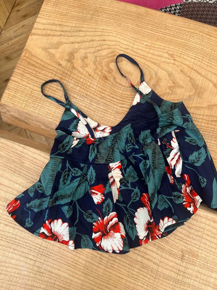 Blouse débardeur fleuri été fille 11 ans neuf - photo numéro 4