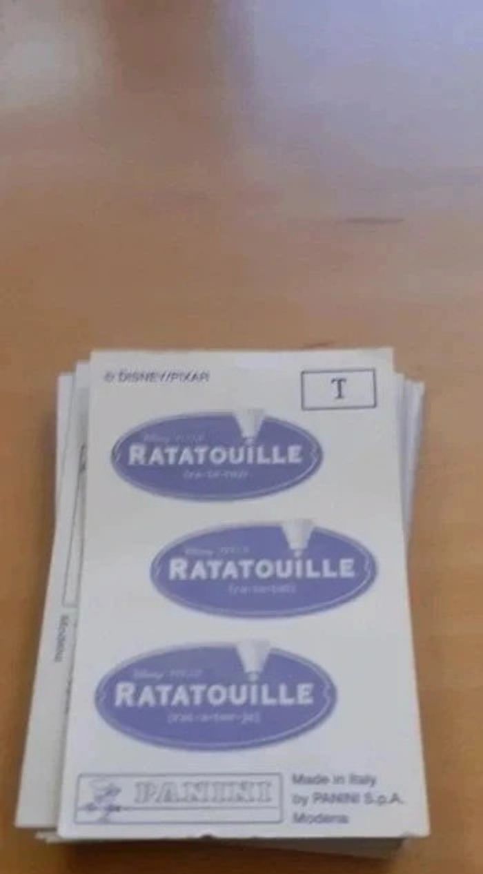 Lot de 10 images panini ratatouille - photo numéro 2