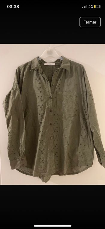 Chemise à broderie