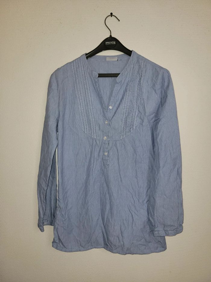 Chemise rayée bleu et blanc - photo numéro 2