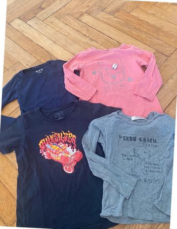 4 tshirts t6 ans comptoir des cotonniers quiksilver