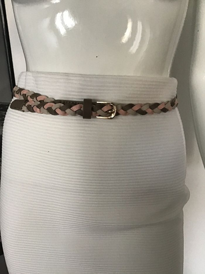 Fine ceinture tressée