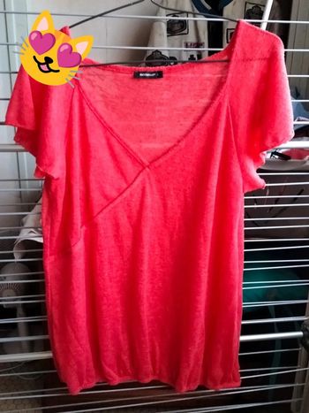 Maillot rouge orange in extenso L