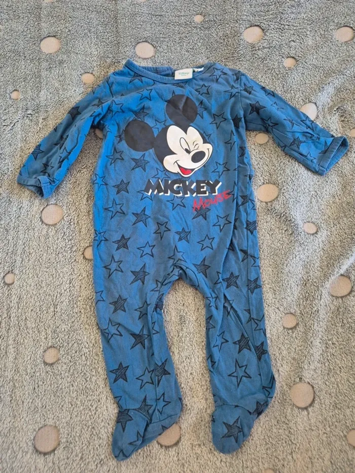 Pyjama mi-saison mickey 9 mois