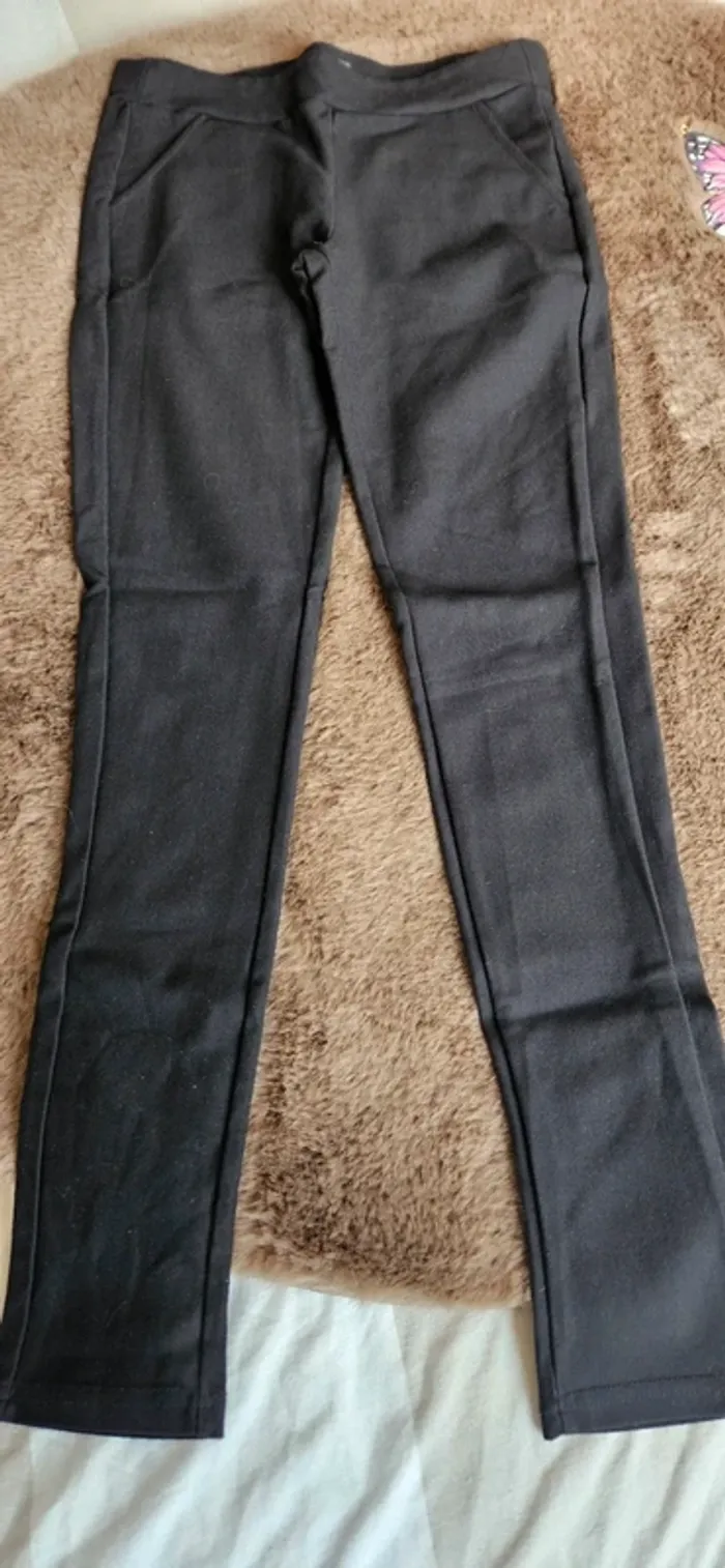 Pantalon skinny ceintré noir taille 36 - photo numéro 2