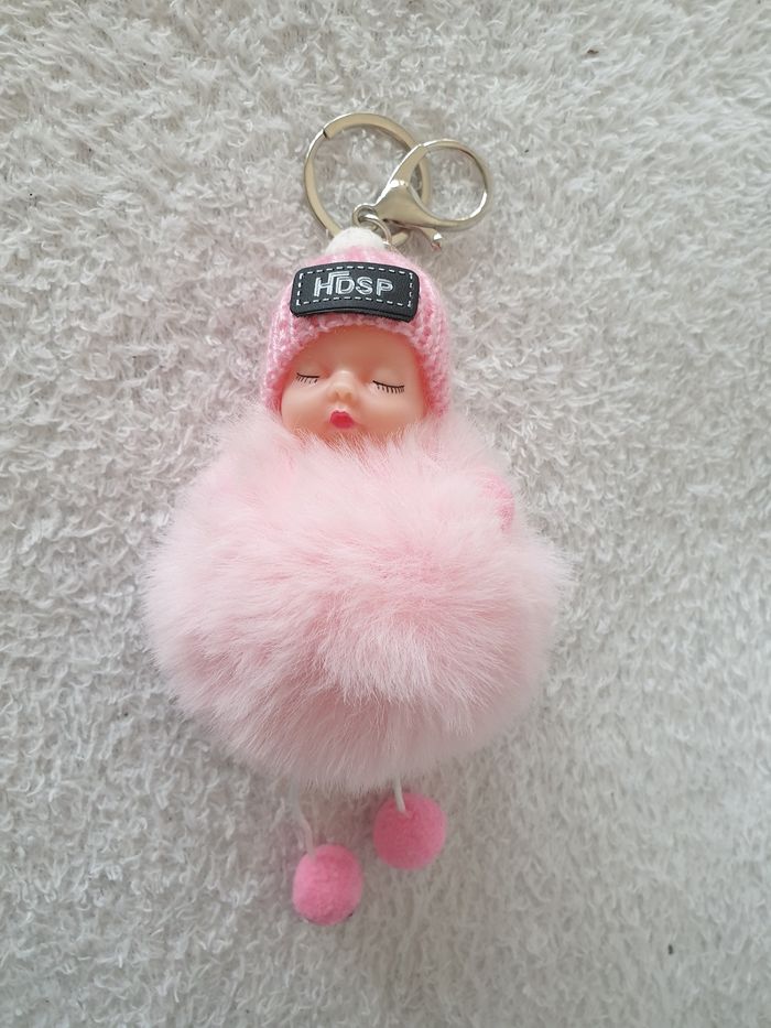 Porte cles bébé rose