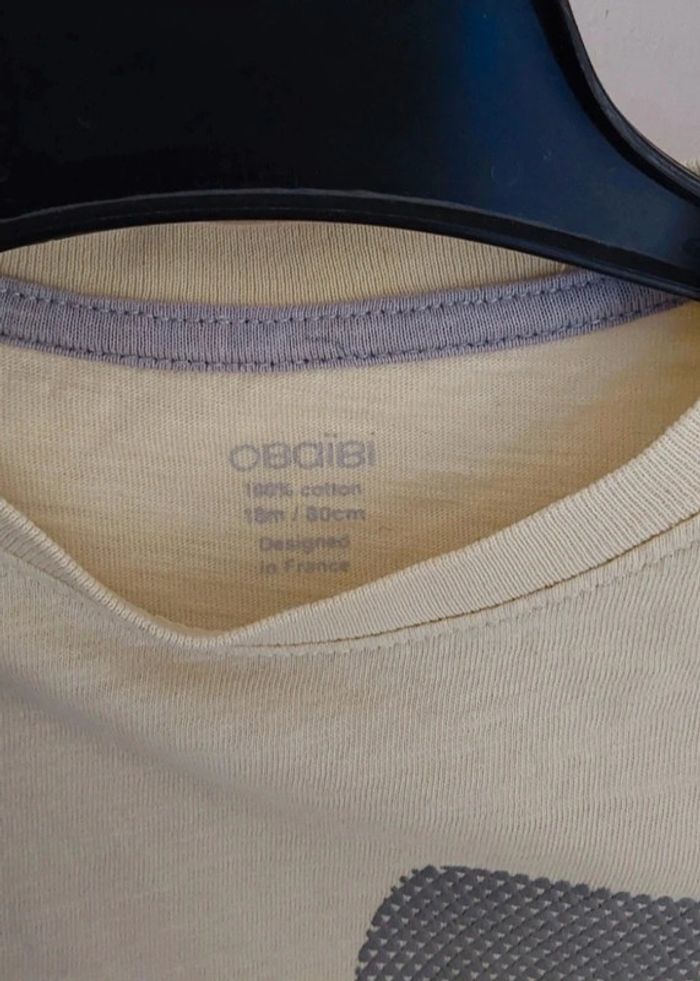 Lot de 2 tee shirt 12/18 mois Tape à l œil et Okaidi - photo numéro 3