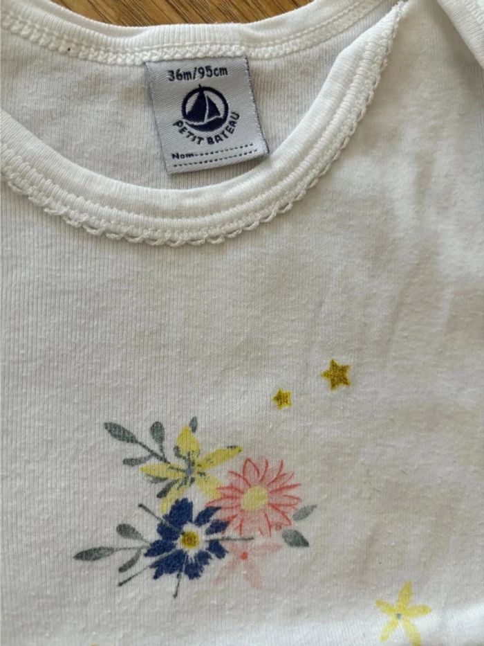 Lot de 5 bodies MC Petit Bateau 36M - photo numéro 5