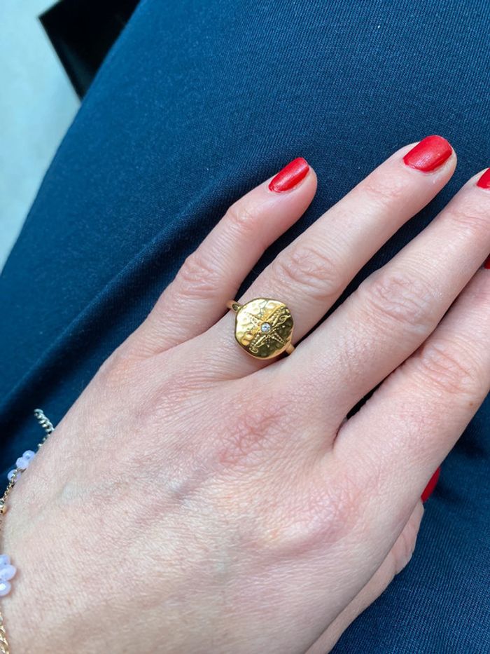 Bague vintage doré - photo numéro 2