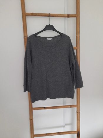 Pull gris foncé Stile Benetton Cashmere Blend taille S