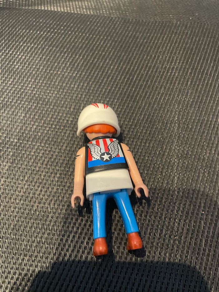 Playmobil figurine motard bikers Harley Davidson 5280 pièces détachées - photo numéro 5