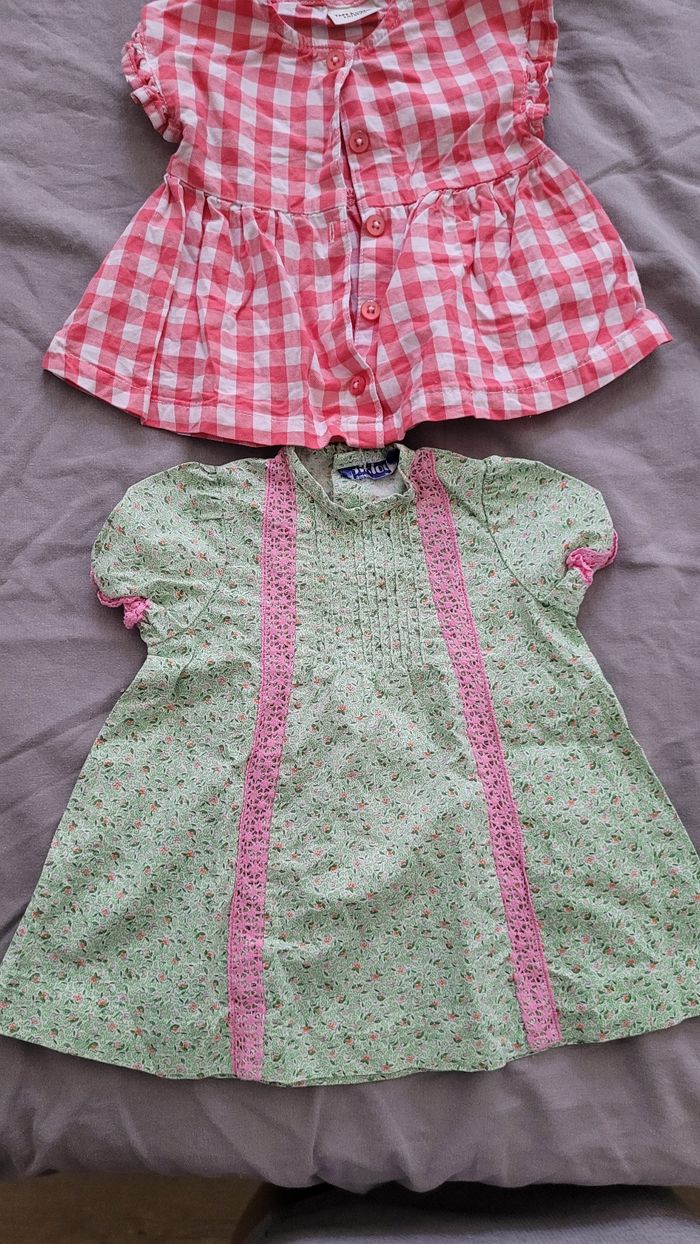 Lot de robe et chemise fille 3 mois - photo numéro 2