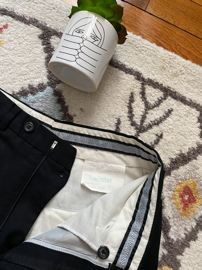 pantalon de costume, à plis et à jambe large sans marque - photo numéro 3