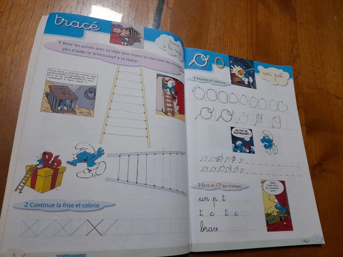 Mon cahier d'écriture les Schtroumpfs - photo numéro 2