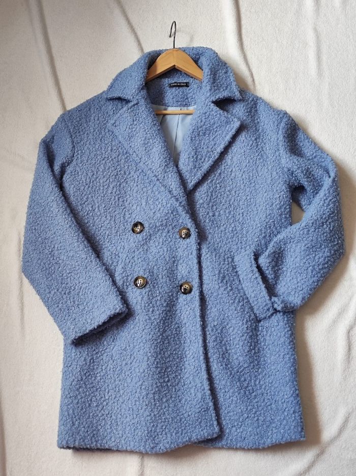 Manteau bleu mi saison taille unique - photo numéro 2