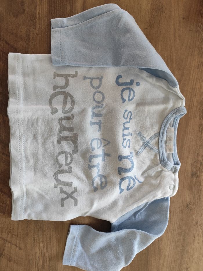 Tee-shirt manches longues garçon 9 mois
