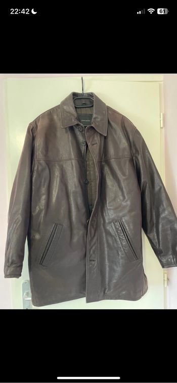 Veste homme vintage en cuir