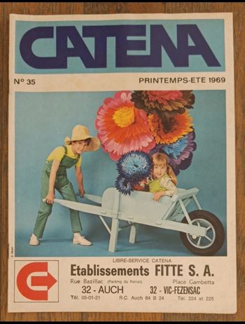 Ancien catalogue Catena 1969 N°35 printemps été vintage