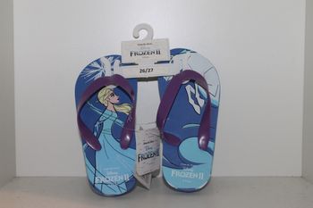 tongs la reine des neiges 2 bleue violette 26/27