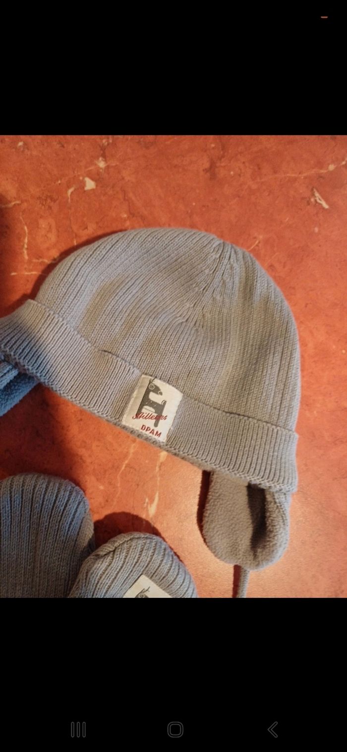 Ensemble bonnet / moufles taille 6 mois - photo numéro 3