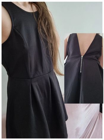 Robe noire dos nu chic