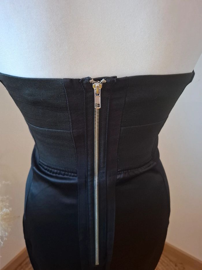 Robe bustier noire satinée Vila taille S 36 - photo numéro 8