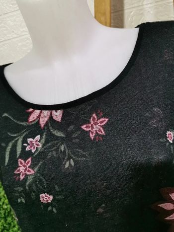 Bonito top asimétrico vintage, talla 3XL