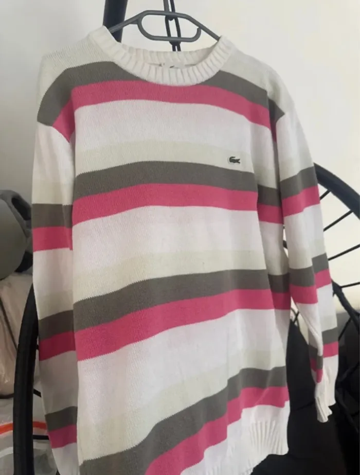 Pull Lacoste Femme Taille 4 L/XL - photo numéro 2