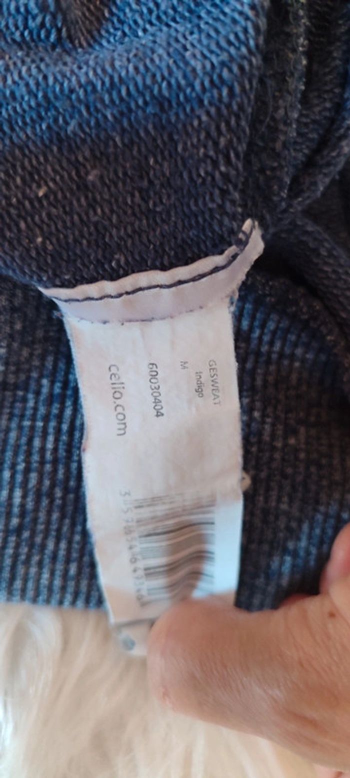 Sweat bleu taille M Celio - photo numéro 3