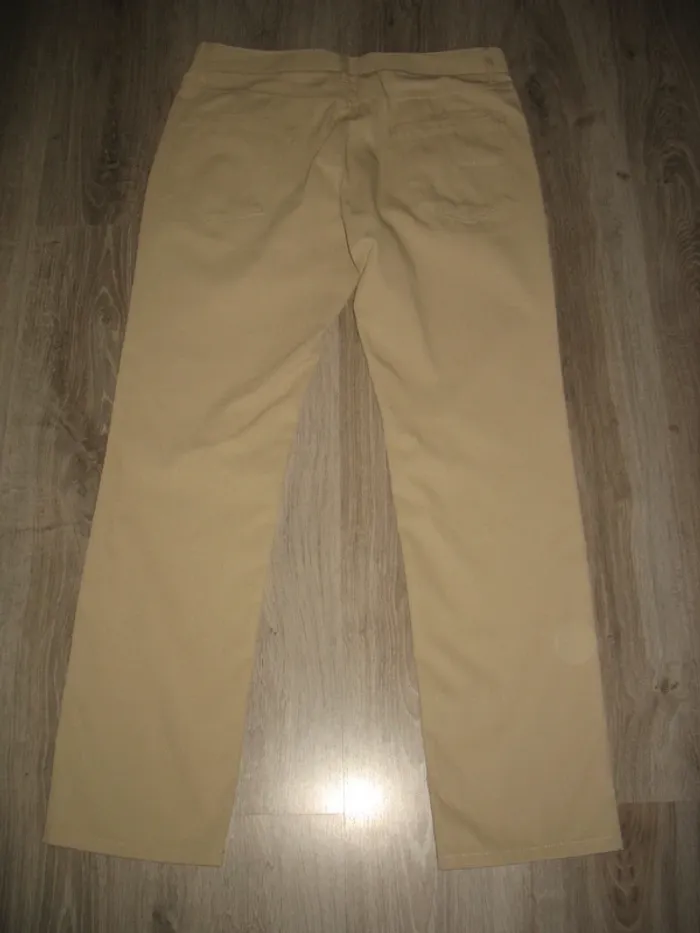 PANTALON DROIT BEIGE "JULES" - TAILLE 42 - n°03 - photo numéro 2