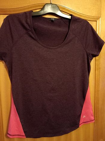 T-shirt de sport prune/rose