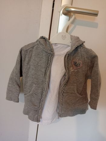 Gilet + t-shirt 6 mois