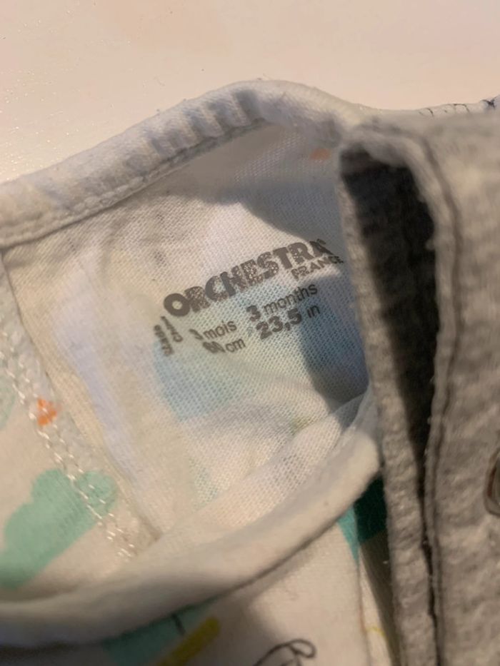 Lot de deux ensemble salopette - taille 3 mois - photo numéro 4