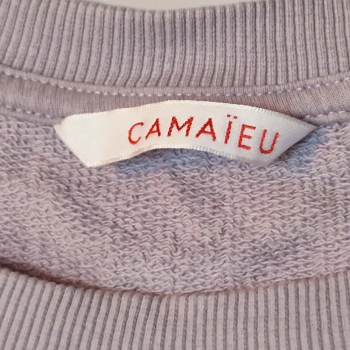 Pull décontracté violet - Camaïeu - Taille M - photo numéro 4