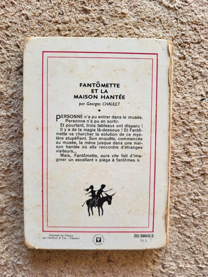 Fantômette et la maison hantée – Georges Chaulet, Nouvelle Bibliothèque Rose, 1971 - Édition Vintage - photo numéro 2
